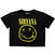 T-Shirt Nirvana Yellow Happy Face Black M Damen T-Shirt