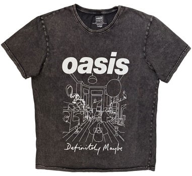 Paita Oasis Def Maybe Line Drawing Charcoal Grey L Paita - 1