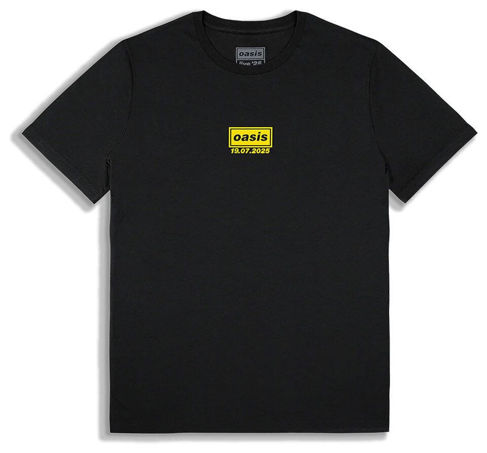 Tricou Oasis Manchester 19 July Event (Back Print & Ex-Tour) Black S Tricou