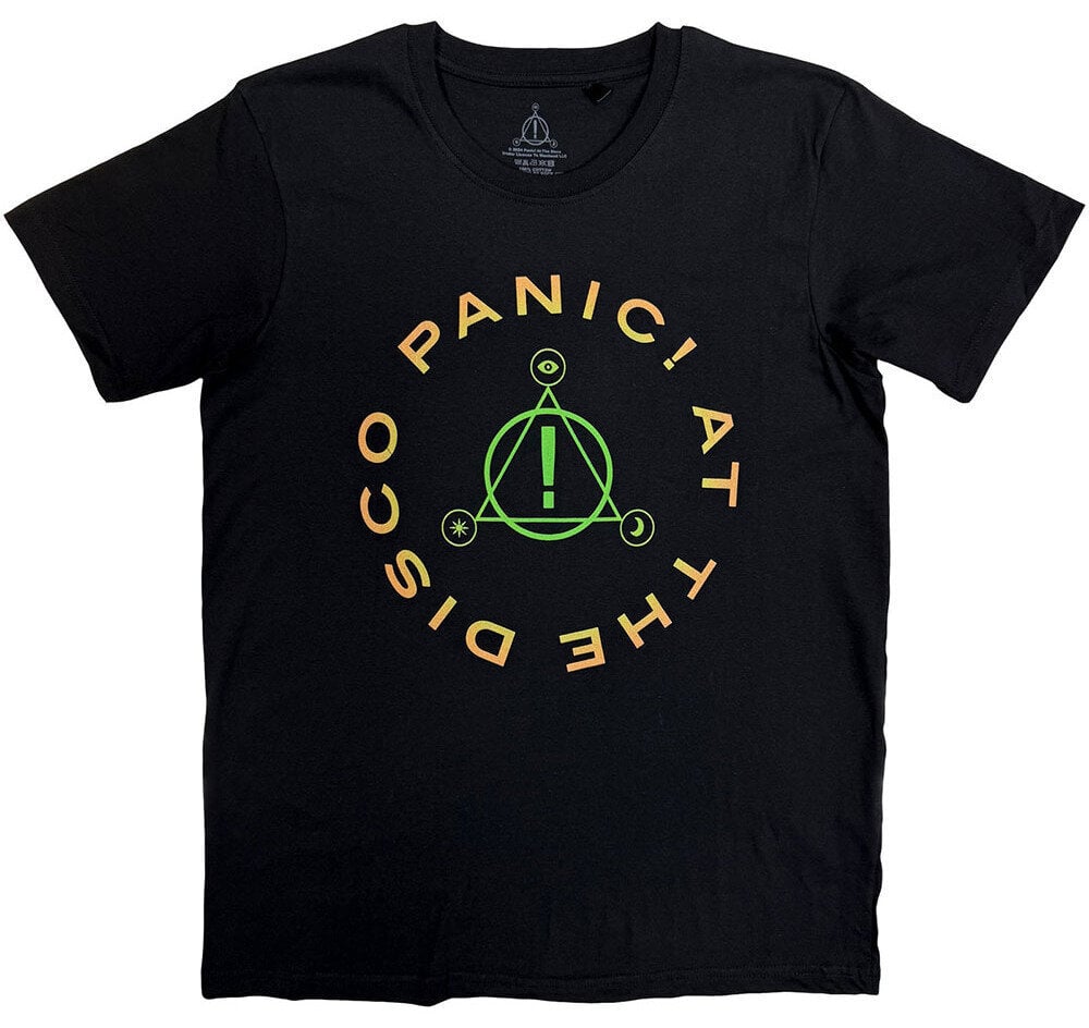 T-särk Panic! At The Disco Triangle Circle Black L T-särk