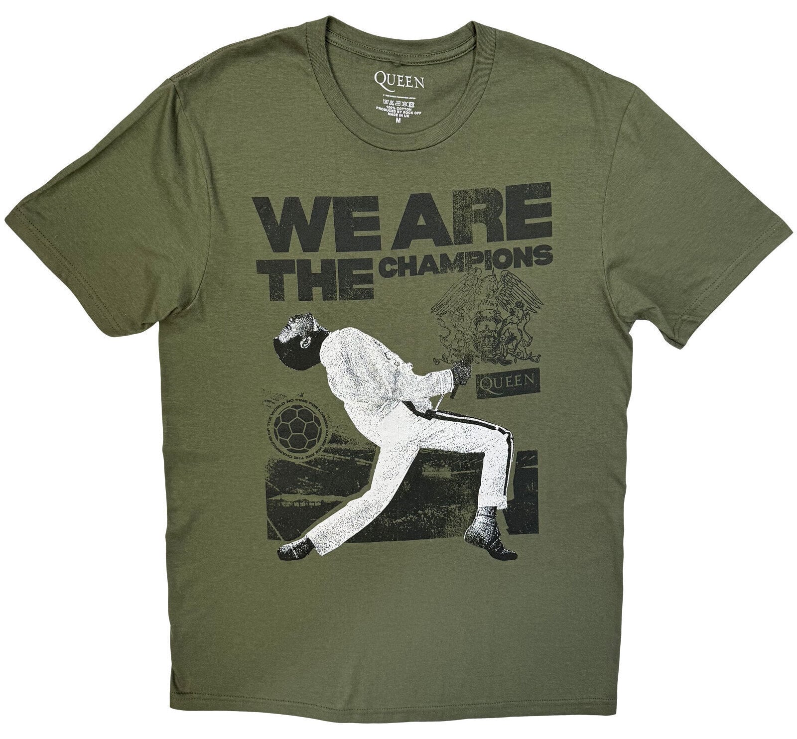 T-särk Queen Champions Stage Khaki Green M T-särk