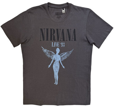 T-Shirt Nirvana Live '93 Angel Charcoal Grey M T-Shirt - 1