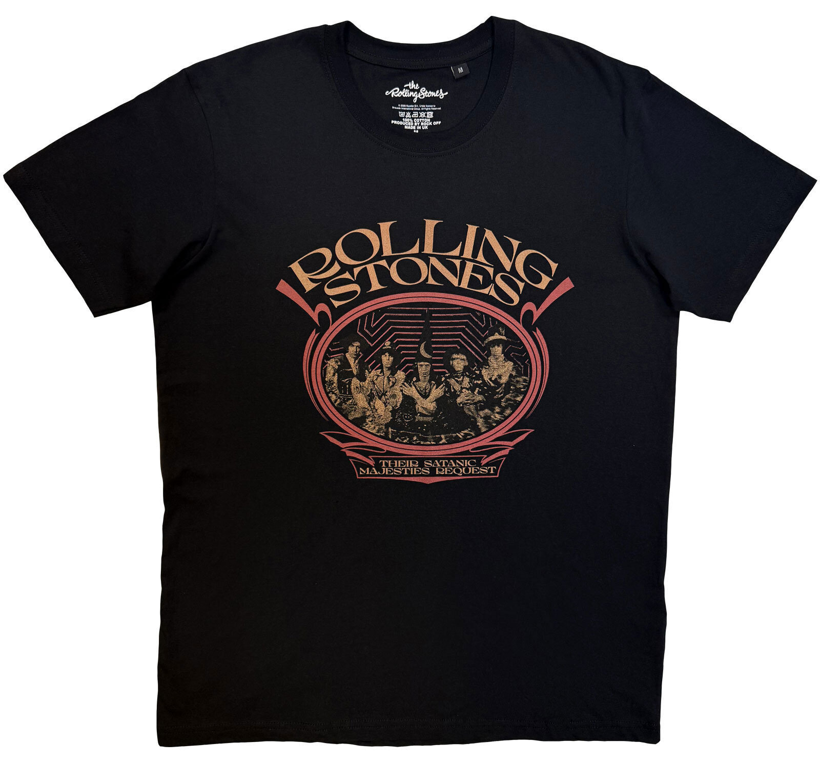 T-särk The Rolling Stones Medieval Band Lühikeste varrukatega T-särk Black S