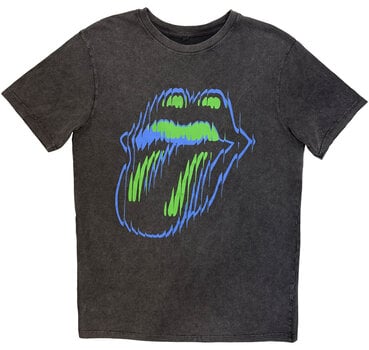 Tricou The Rolling Stones Distorted Tongue (Back Print) Gri cărbune 2XL Tricou - 1