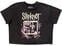 T-Shirt Slipknot Butterfly Goatee (Back Print) Charcoal Grey M Ladies T-Shirt