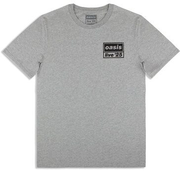 Koszulka Oasis Live 25 Distressed Lockup Pocket (Ex-Tour) Grey S Koszulka - 1