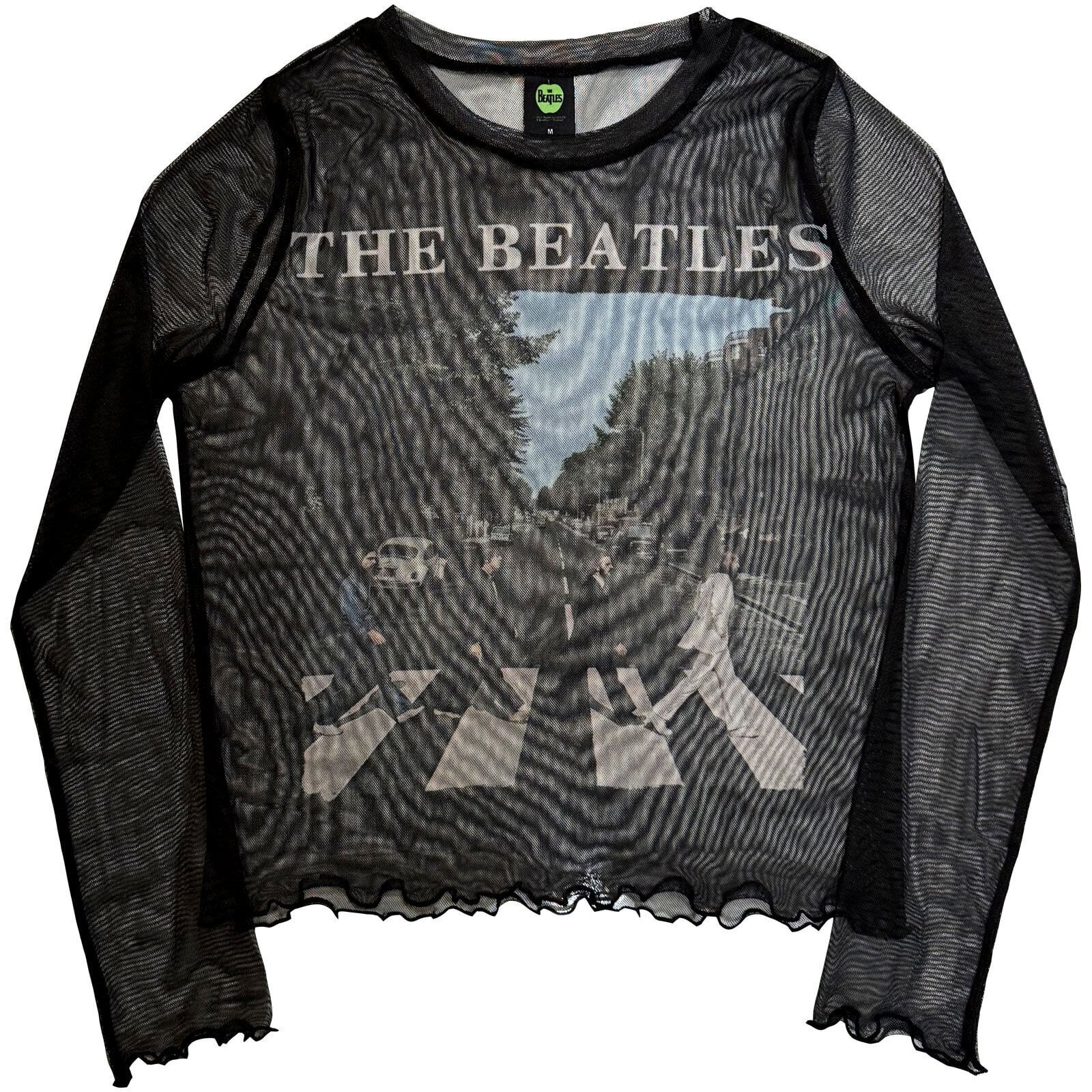 T-skjorte The Beatles Abbey Road & Logo Black S Ladies T-skjorte