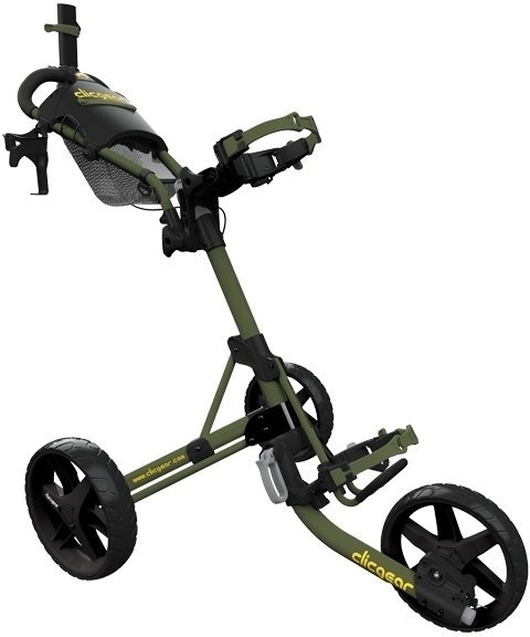 Manuálny golfový vozík Clicgear Model 4.0 Matt Army Green Manuálny golfový vozík