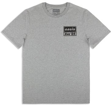 T-skjorte Oasis Live 25 Distressed Lockup Pocket (Ex-Tour) Grey M T-skjorte - 1
