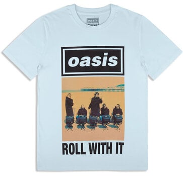Shirt Oasis Roll With It Single Cover (Ex-Tour) Light Blue L Shirt - 1