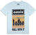 Shirt Oasis Roll With It Single Cover (Ex-Tour) Light Blue L Shirt