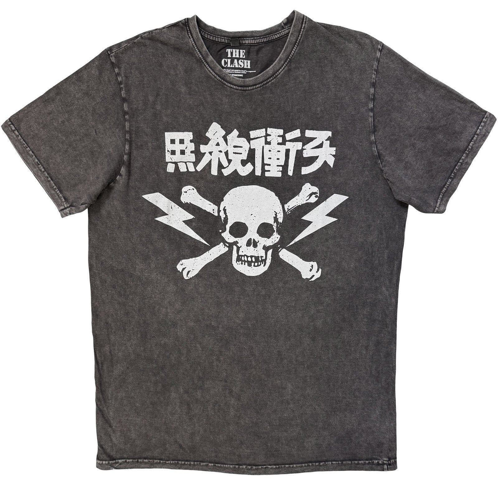 Majica The Clash Japan Text Charcoal Grey 2XL Majica
