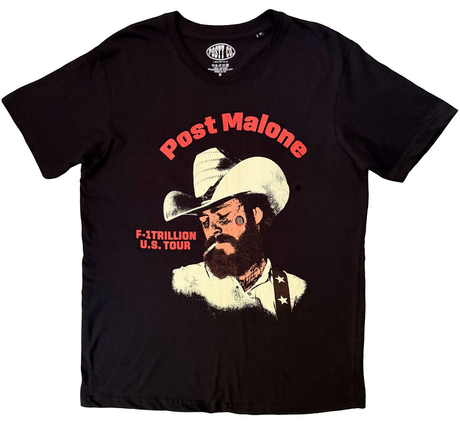 Košulja Post Malone U.S. Tour (Back Print) Black 2XL Košulja
