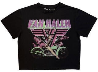 Camiseta de manga corta Van Halen Neon Retro Pin Up Rider
