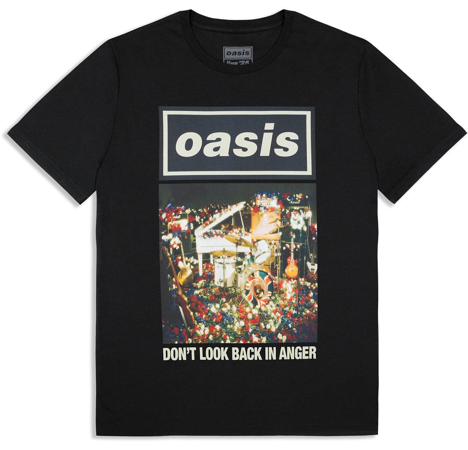 T-särk Oasis Don't Look Back In Anger Single Cover (Ex-Tour) Black 2XL T-särk