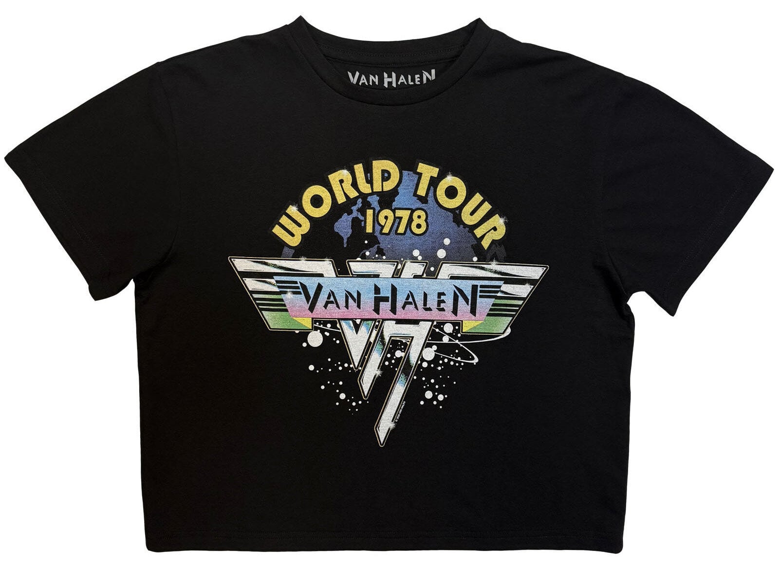 T-särk Van Halen World Tour '78 Black XL Naiste T-särk