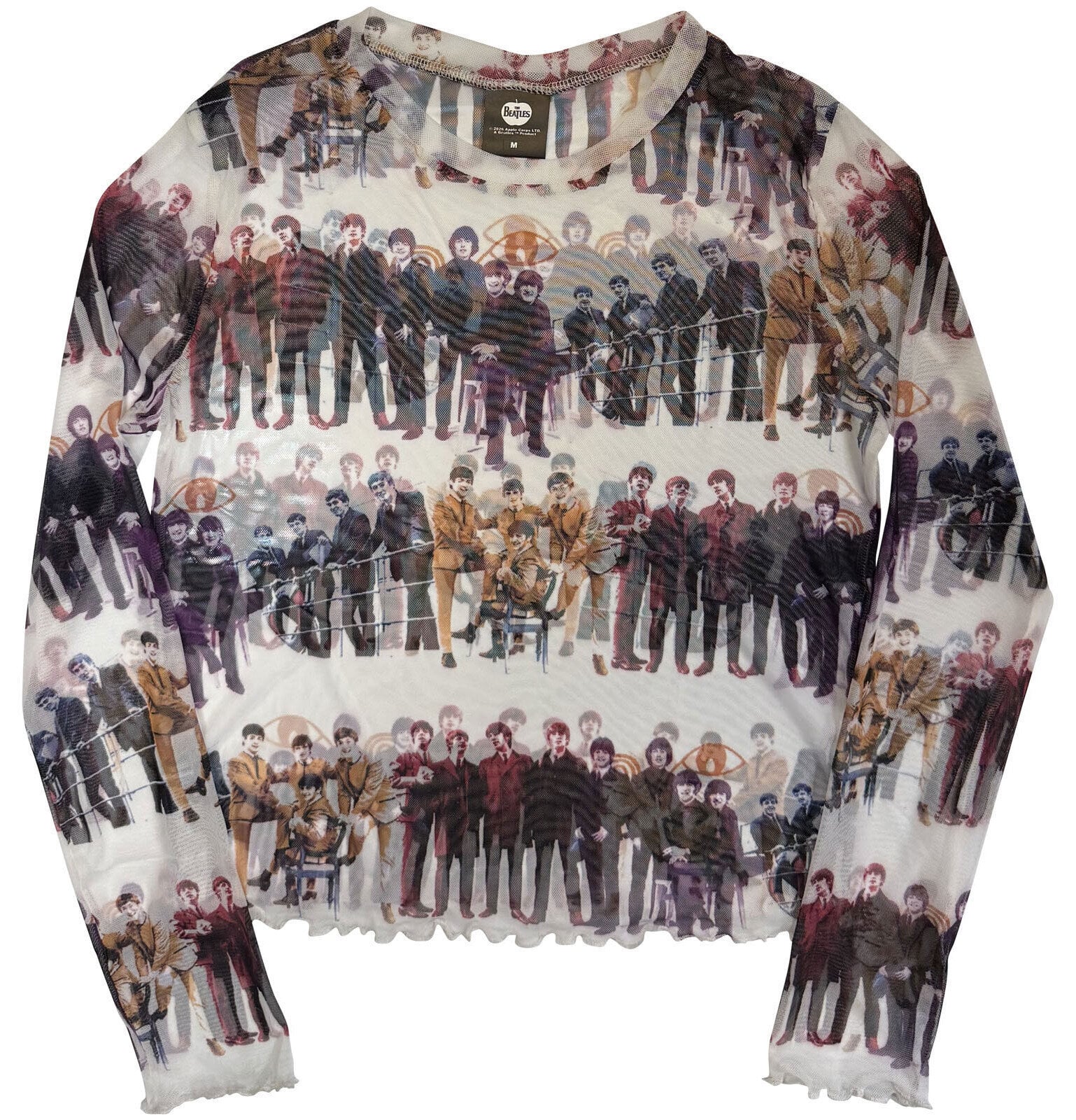 Ing The Beatles Anthology Colours Repeat (All Round) White XL Női Ing