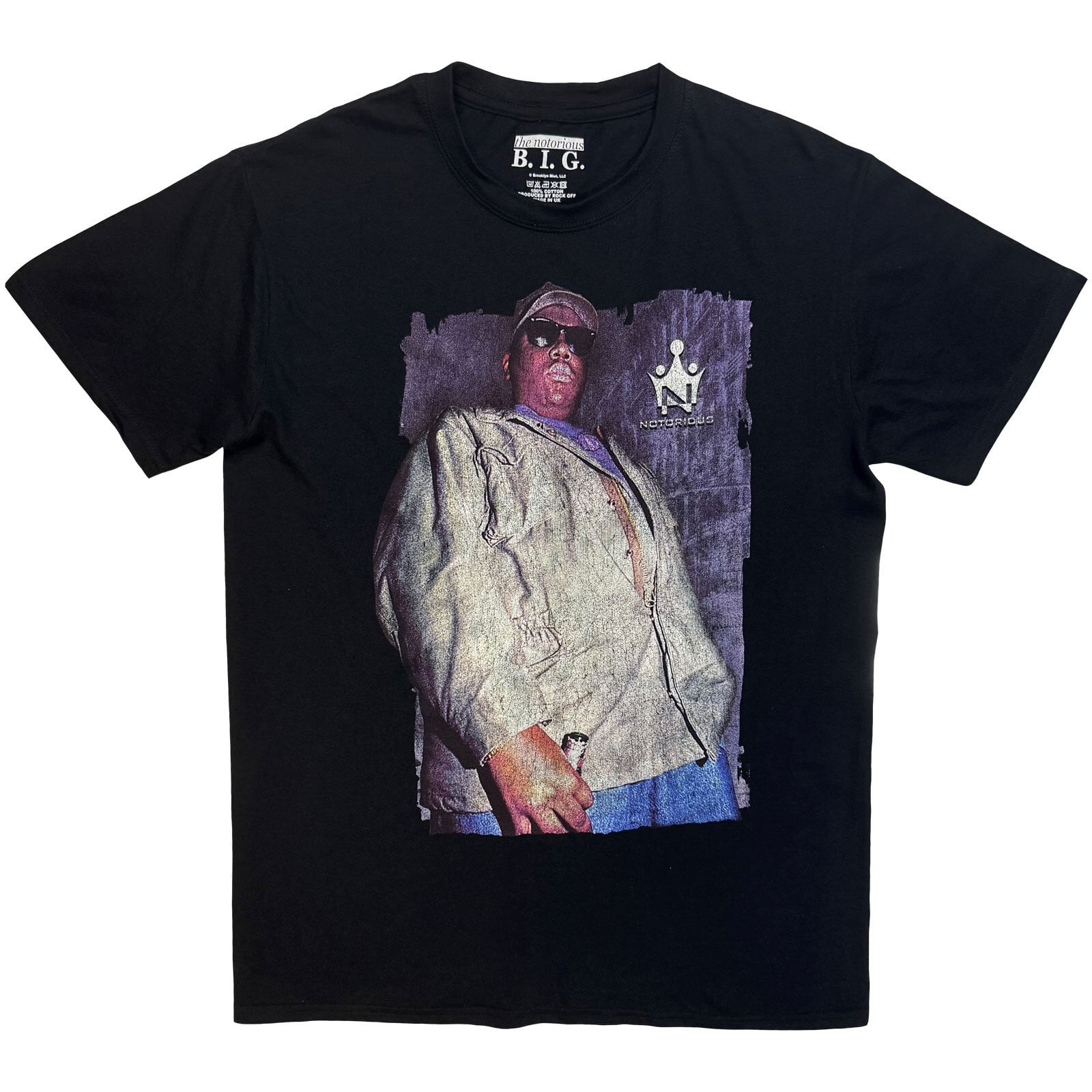 T-Shirt Notorious B.I.G. Biggie With Bottle Black XL T-Shirt