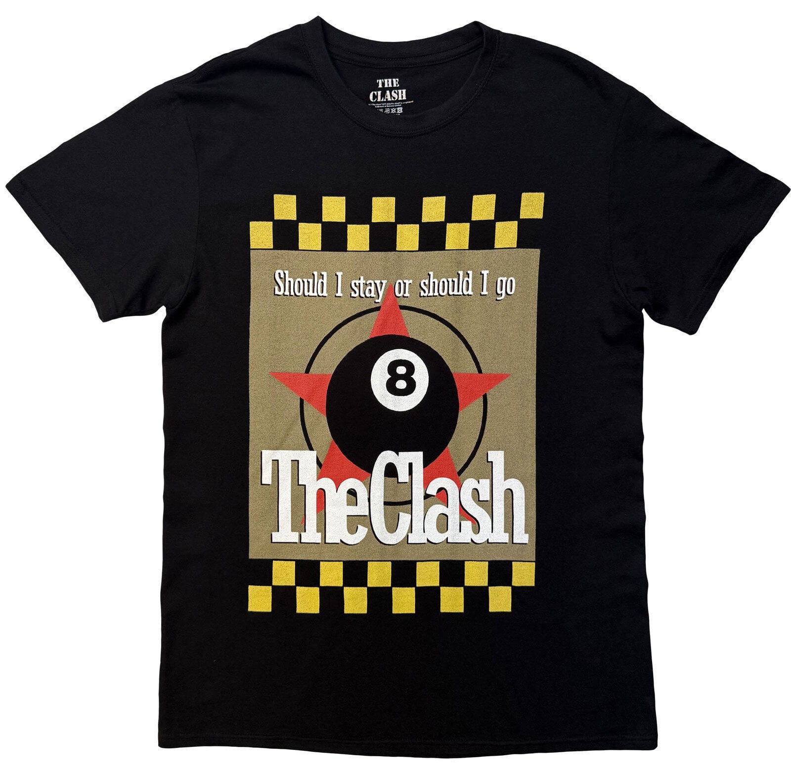 Košulja The Clash Should I Stay Or Should I Go (Back Print) Black M Košulja