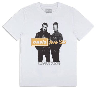 T-Shirt Oasis Live '25 Gold Photo (Ex-Tour) White XL T-Shirt - 1