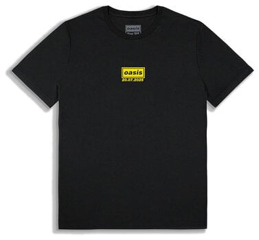 Skjorta Oasis Manchester 20 July Event (Back Print & Ex-Tour) Black 3XL Skjorta - 1