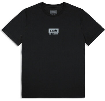 Camiseta de manga corta Oasis London 25 July Event (Back Print & Ex-Tour) Camiseta de manga corta Black XS - 1