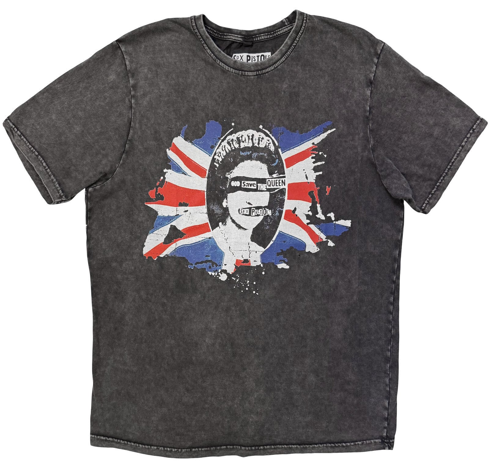 Πουκάμισο Sex Pistols God Save The Queen Flag Charcoal Grey L Πουκάμισο