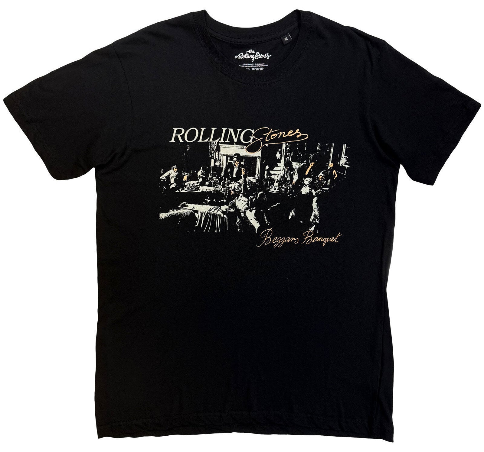 Paita The Rolling Stones Beggars Banquet Script Black M Paita