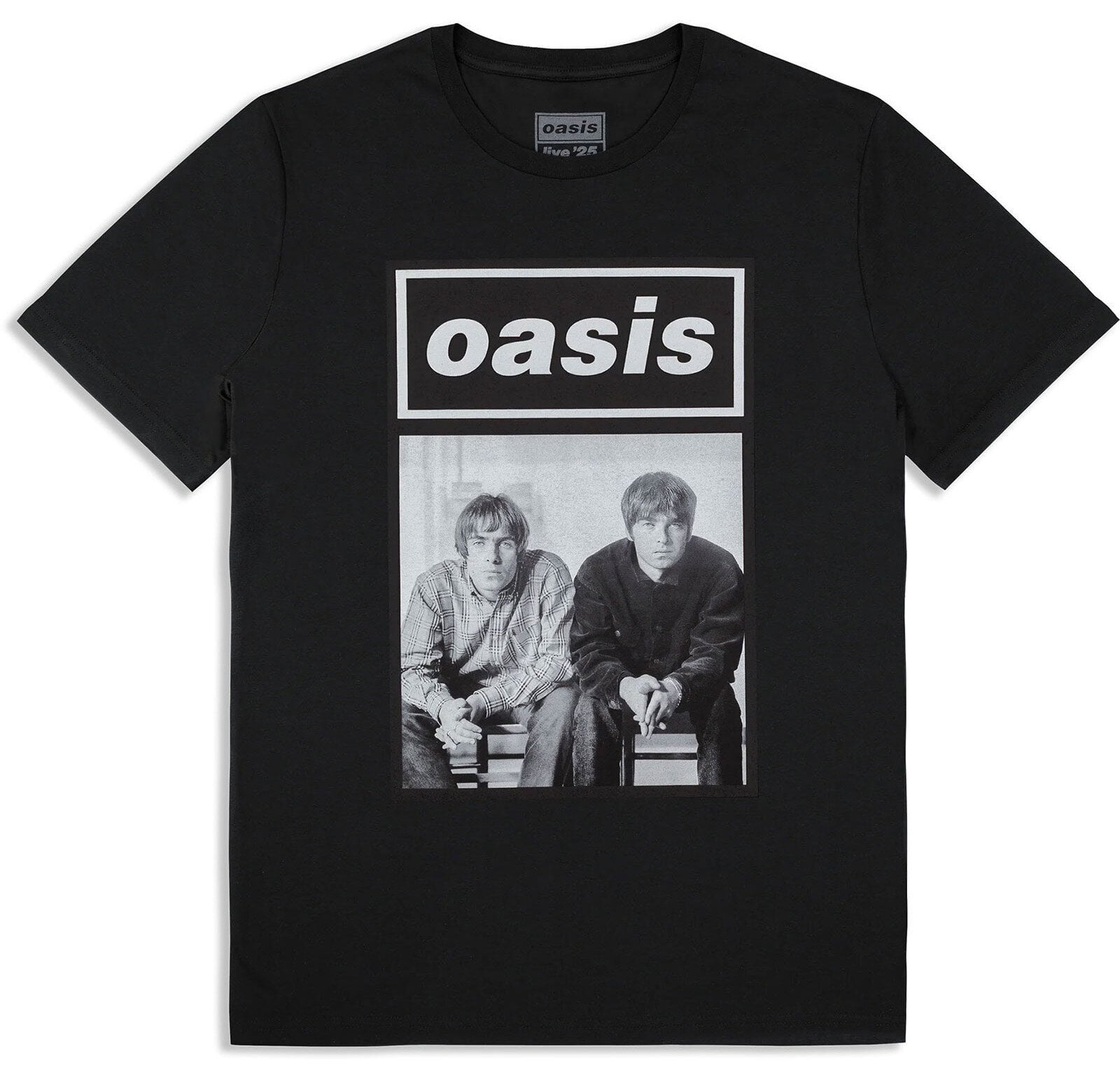 Сорочка Oasis Wonderwall Live 25 World Tour (Back Print & Ex-Tour) Black 2XL Сорочка