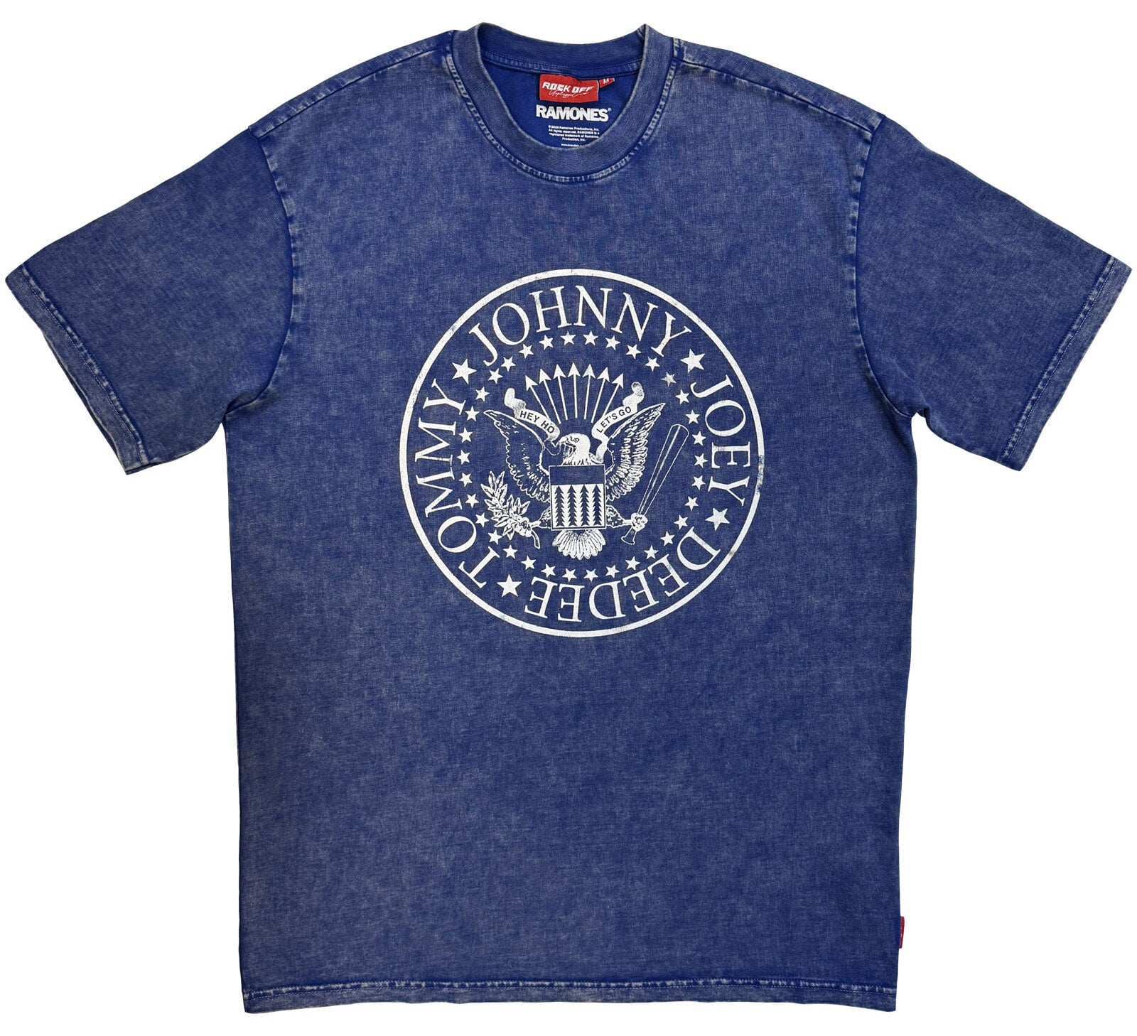 T-krekls Ramones Presidential Seal Wash (Back Print) Blue L T-krekls