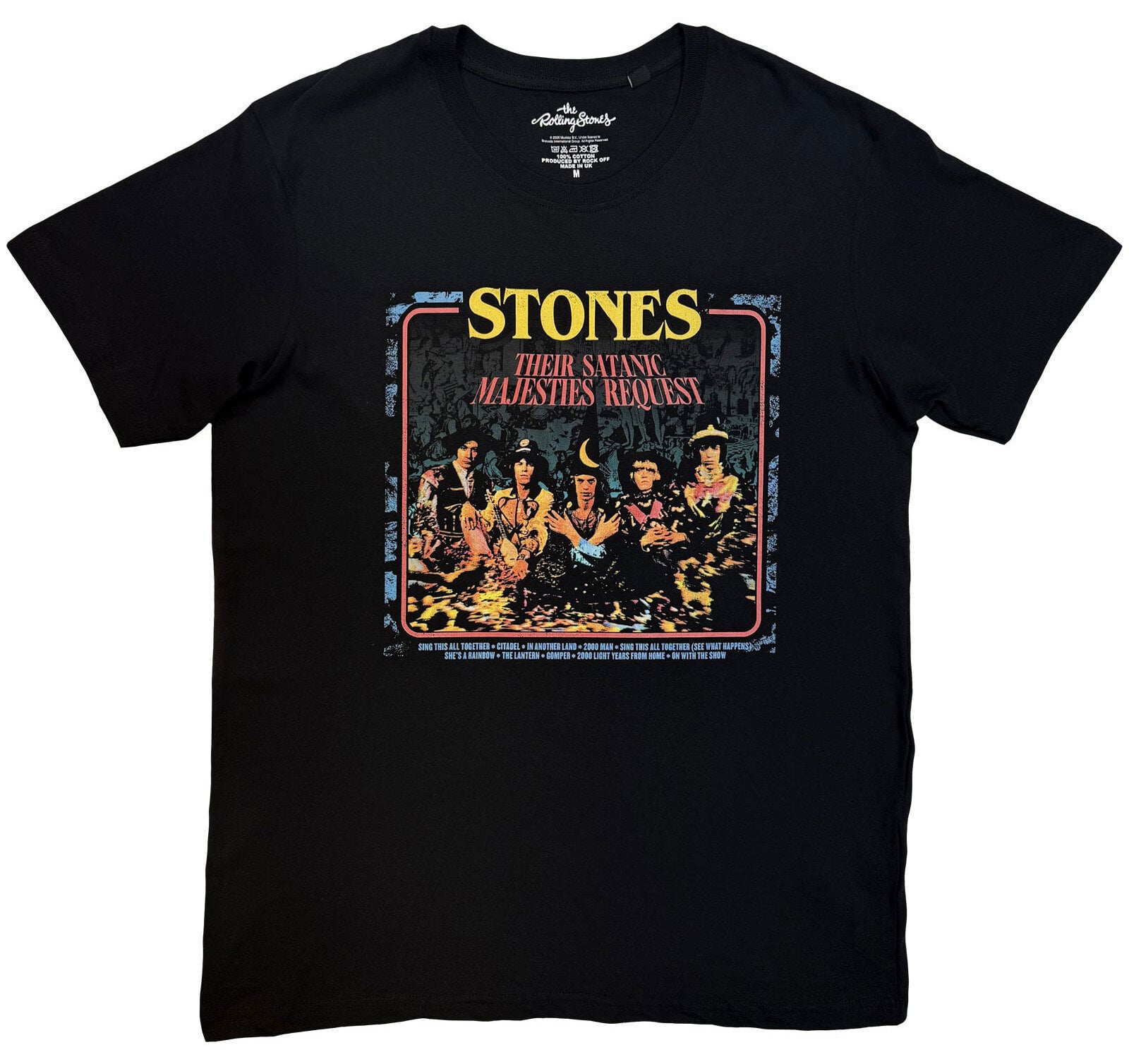 T-särk The Rolling Stones Satanic Majesties Black S T-särk