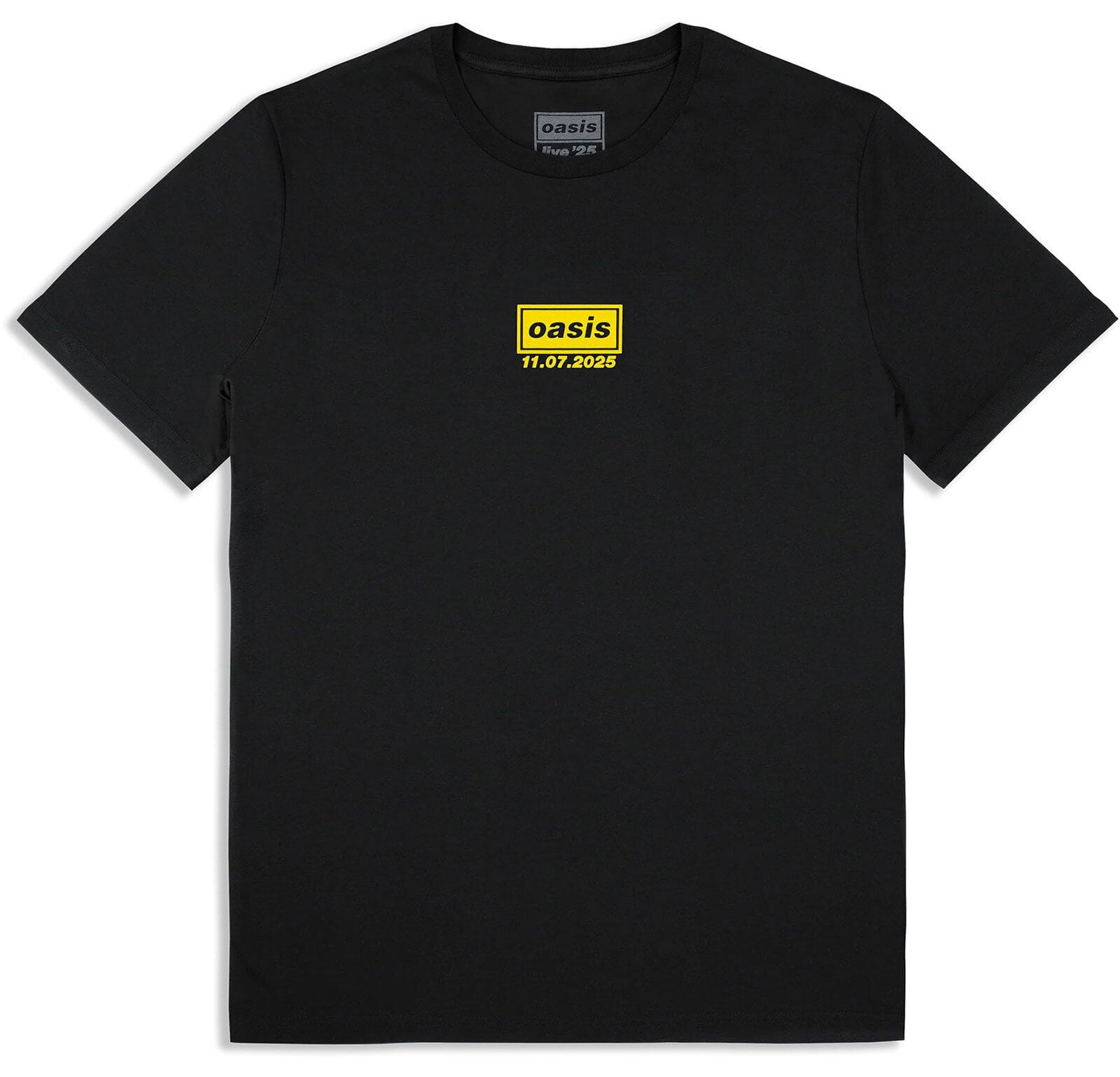T-särk Oasis Manchester 11 July Event (Back Print & Ex-Tour) Black 2XL T-särk