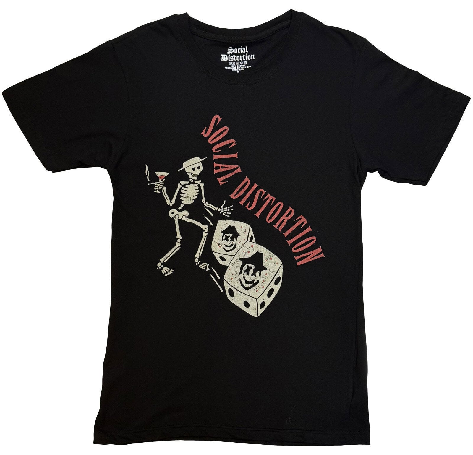 Πουκάμισο Social Distortion Skully Dice Vintage Black 2XL Πουκάμισο