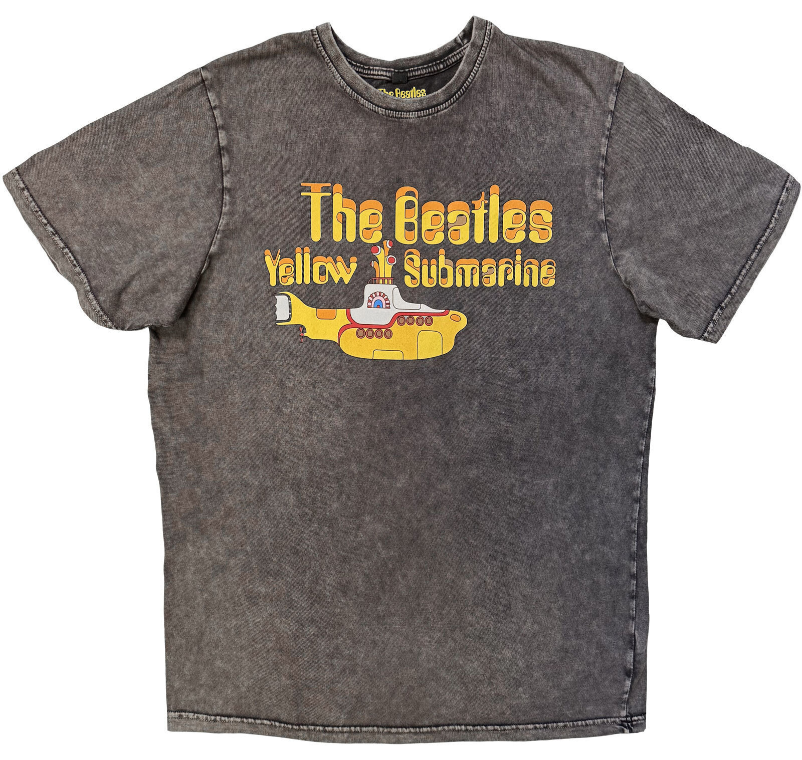 T-särk The Beatles Logo & Sub Charcoal Grey 2XL T-särk