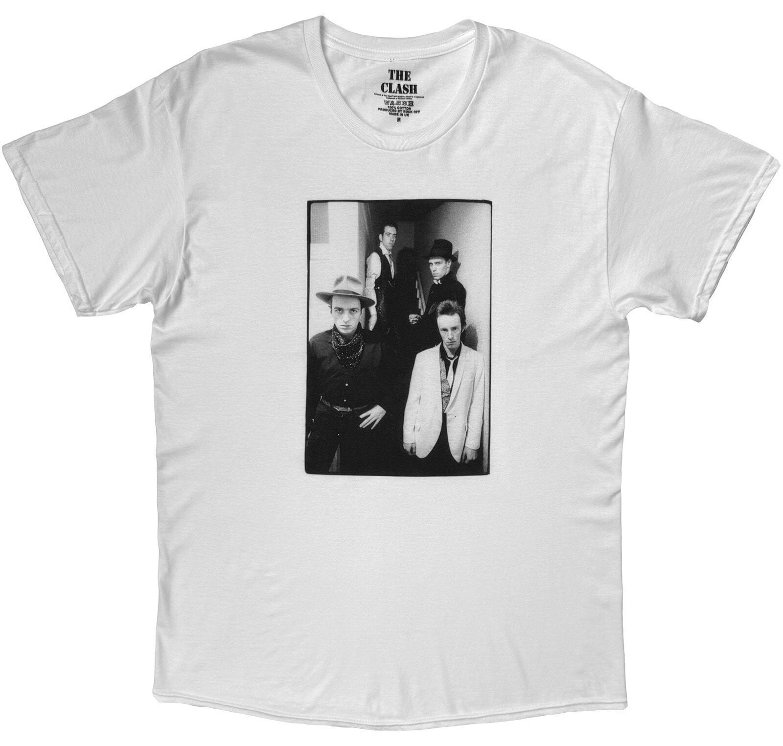 Košulja The Clash London Calling Press Photo (Back Print) White 2XL Košulja