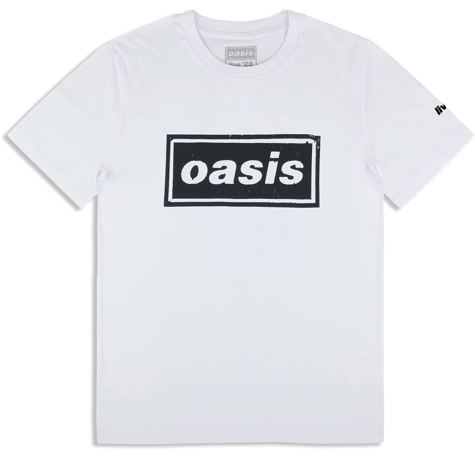 T-särk Oasis Stencil Logo (Ex-Tour) White M T-särk