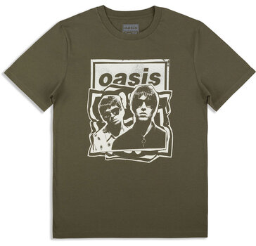 T-särk Oasis Paper Cut Out Photo (Ex-Tour) Khaki Green L T-särk - 1
