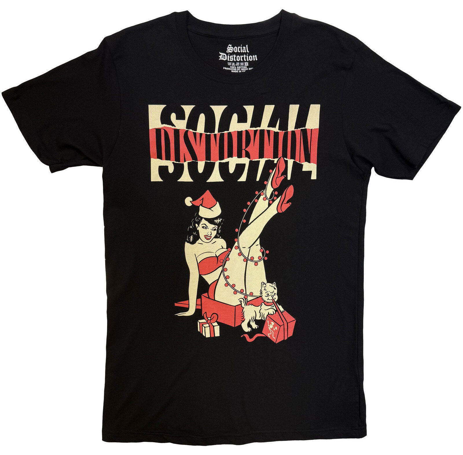 Paita Social Distortion Pin Up Holiday Black XL Paita