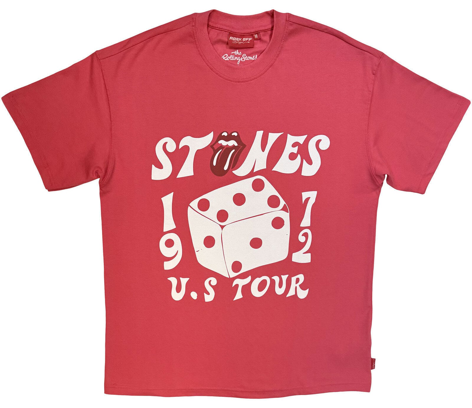 T-krekls The Rolling Stones Dice Tour '72 Pink S Sieviešu T-krekls