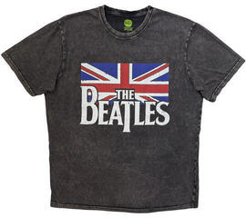 Tricou The Beatles Drop T Logo & Vintage Flag