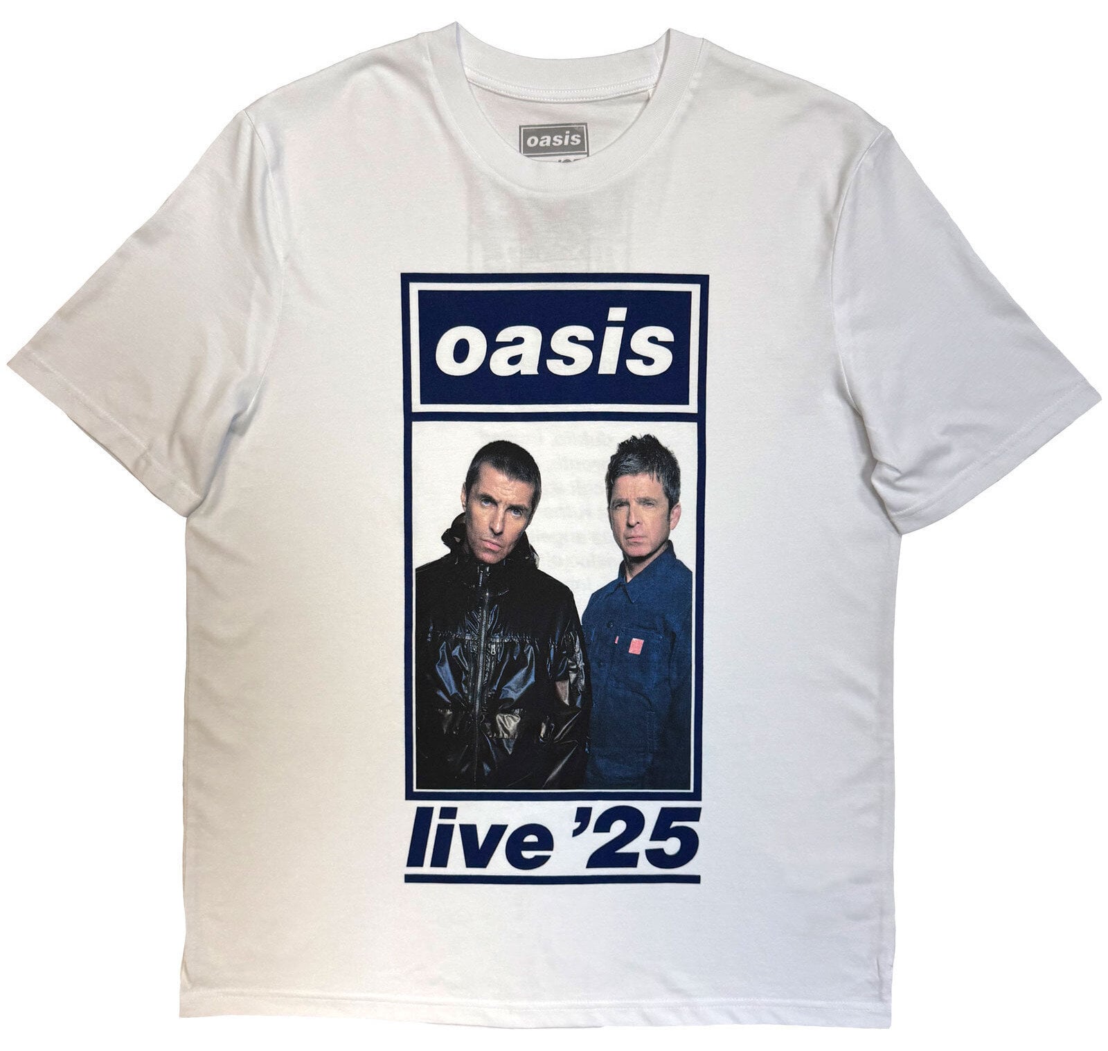 Tricou Oasis Colour Photo Live '25 World Tour (Back Print & Ex-Tour) White M Tricou