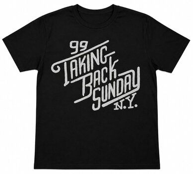 T-särk Taking Back Sunday Script Logo Black XL T-särk - 1