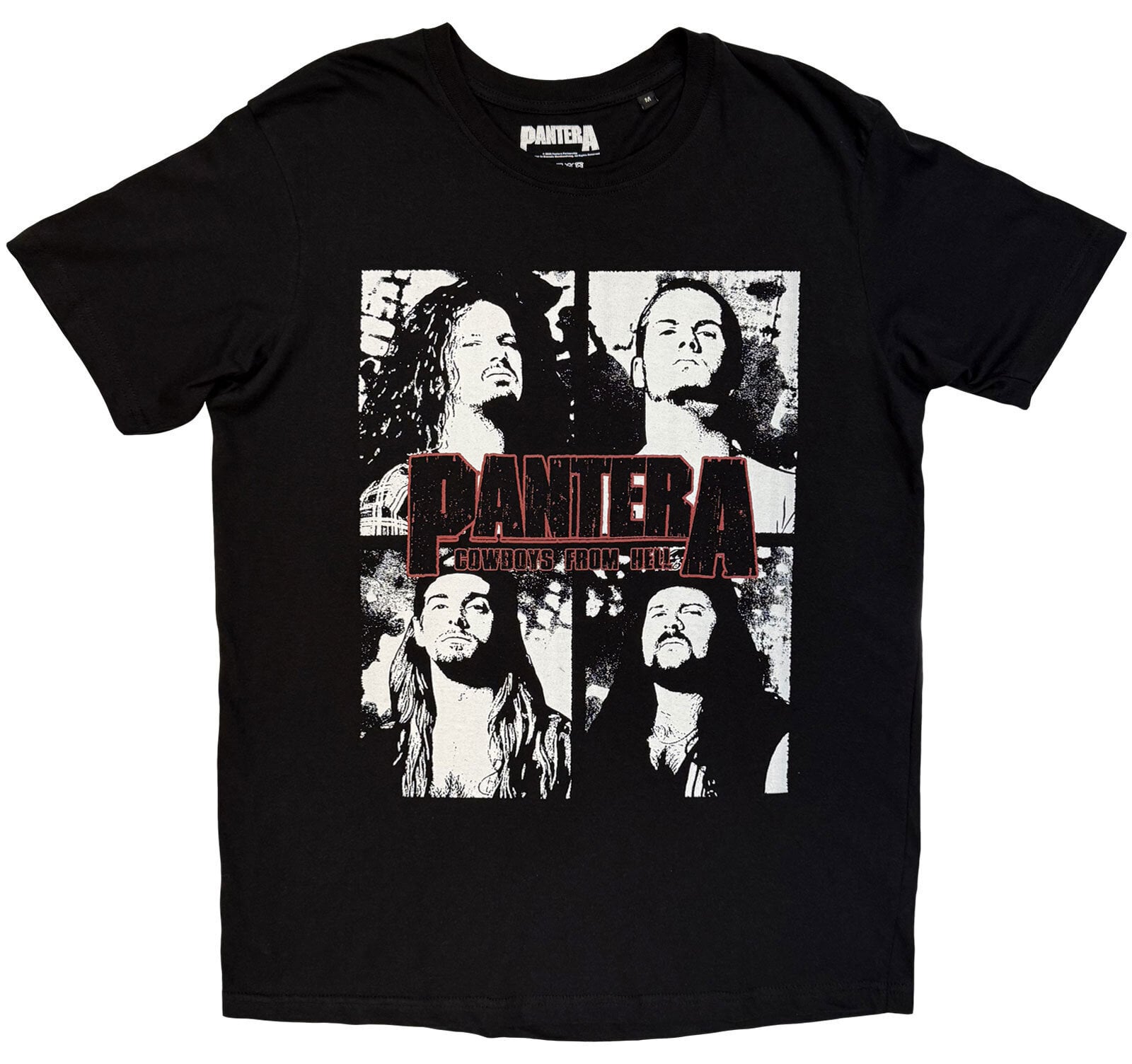 Košulja Pantera Cowboys From Hell Flames (Back Print) Black S Košulja