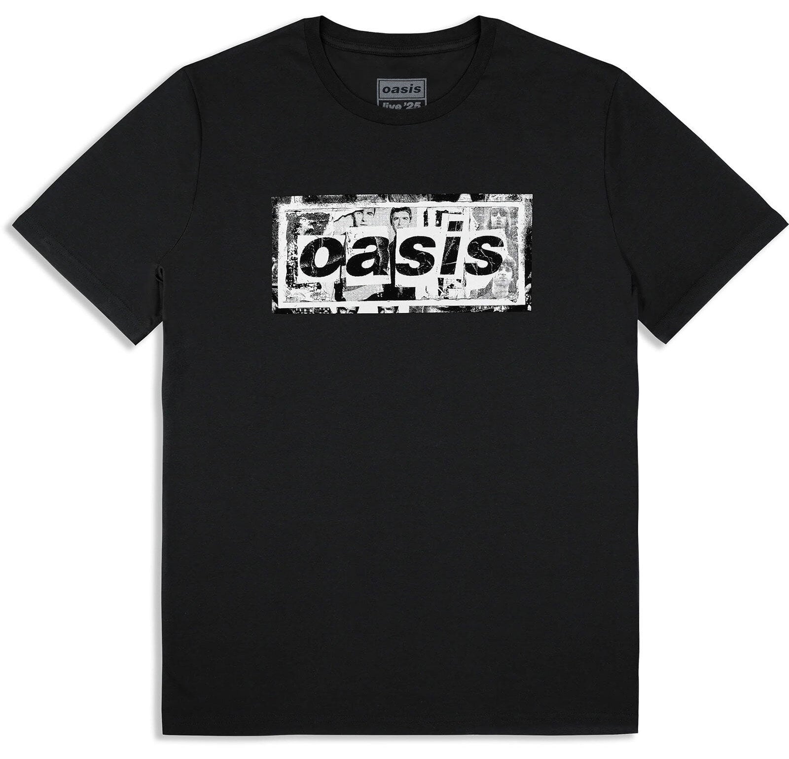 T-särk Oasis Collage Live '25 World Tour (Back Print & Ex-Tour) Black 2XL T-särk