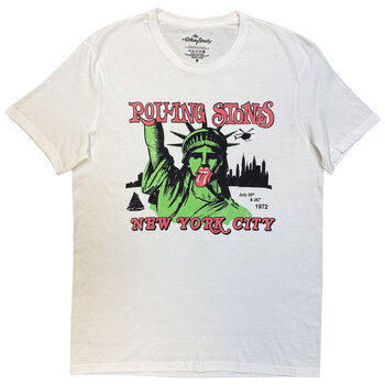 T-särk The Rolling Stones New York City 1972 White S T-särk - 1