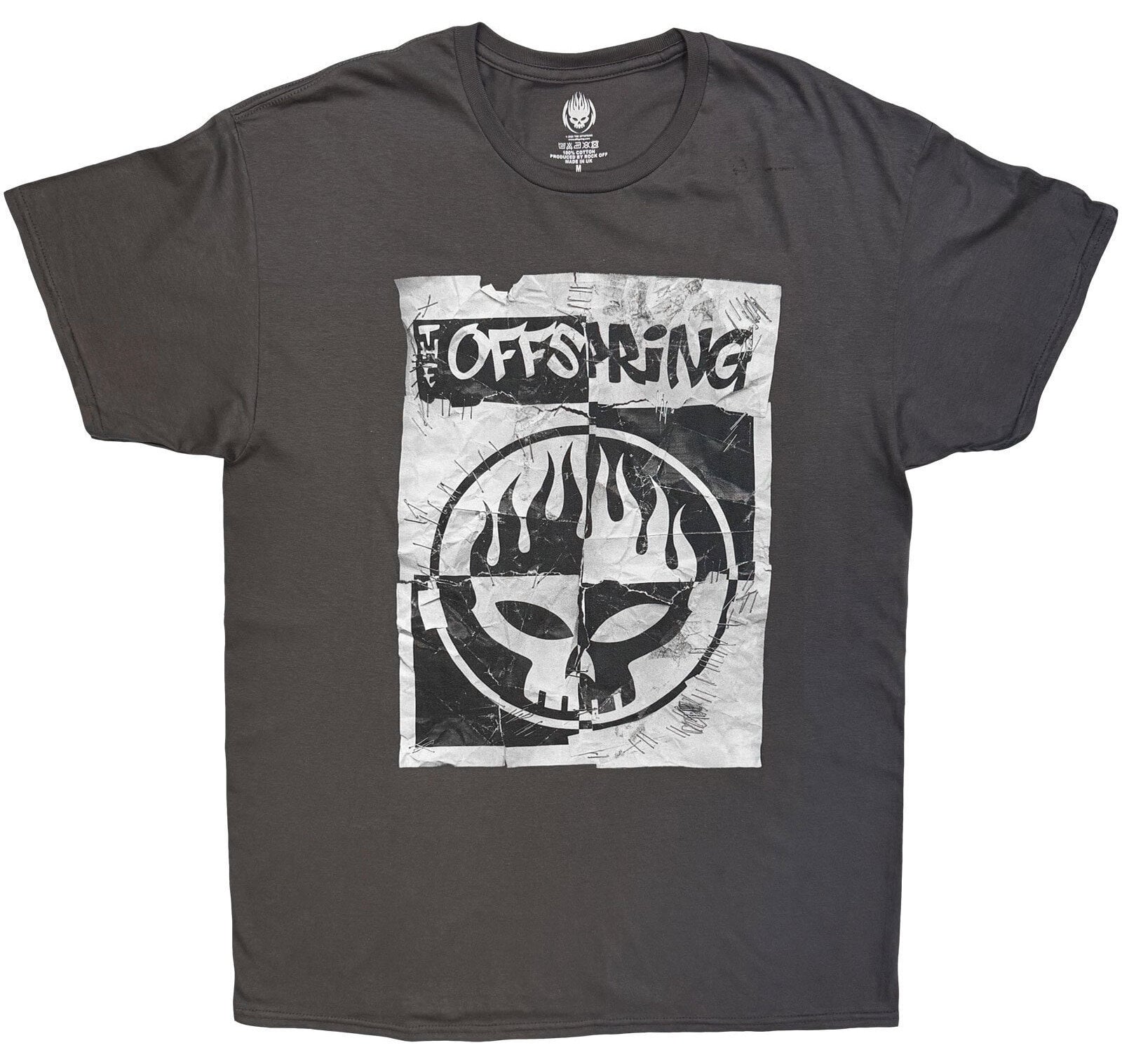 Ing The Offspring Ripped Sketched Poster Charcoal Grey 2XL Ing