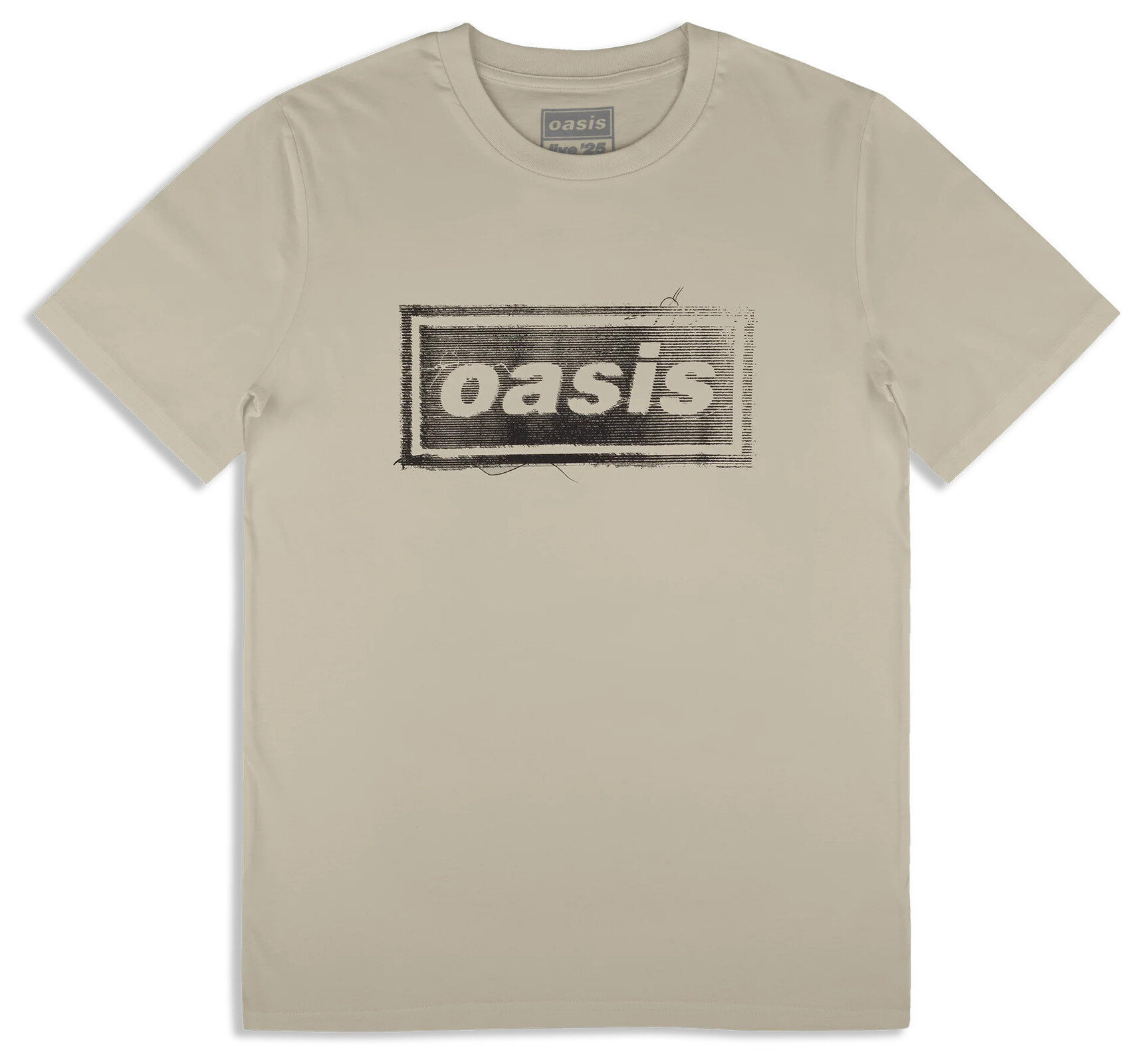 T-shirt Oasis Thread Logo (Ex-Tour) T-shirt à manches courtes Stone Grey S
