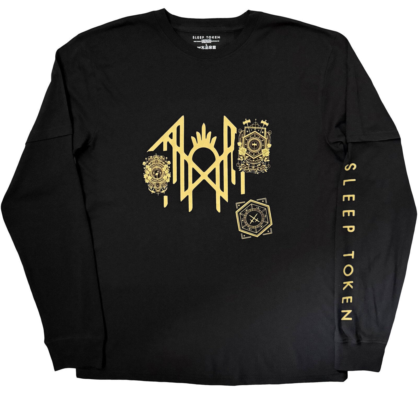 Koszulka Sleep Token Patch (Back & Sleeve Print) Black XL Koszulka