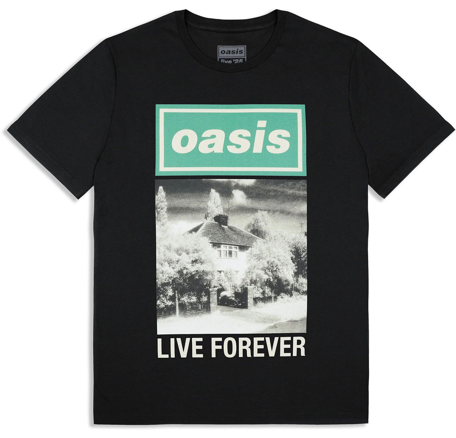 Shirt Oasis Live Forever Single Cover (Ex-Tour) Black XS Shirt