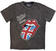 T-Shirt The Rolling Stones British Tongue Charcoal Grey 2XL T-Shirt
